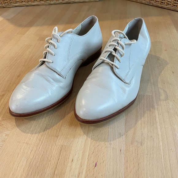 THROW BACK Vintage 80s Bass Oxfords Winter White - Picture 2 of 10